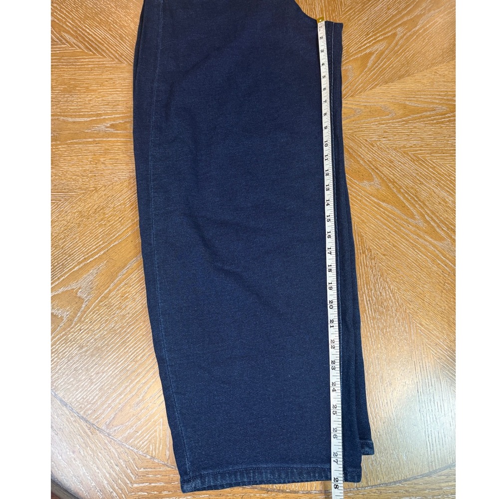 Good American NWT Jeanius Barrel Sweatpants Jeans Dark Wash Size 12/31 - Picture 10 of 10